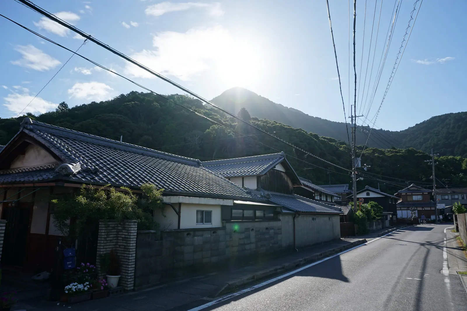 御上神社周辺から望む三上山